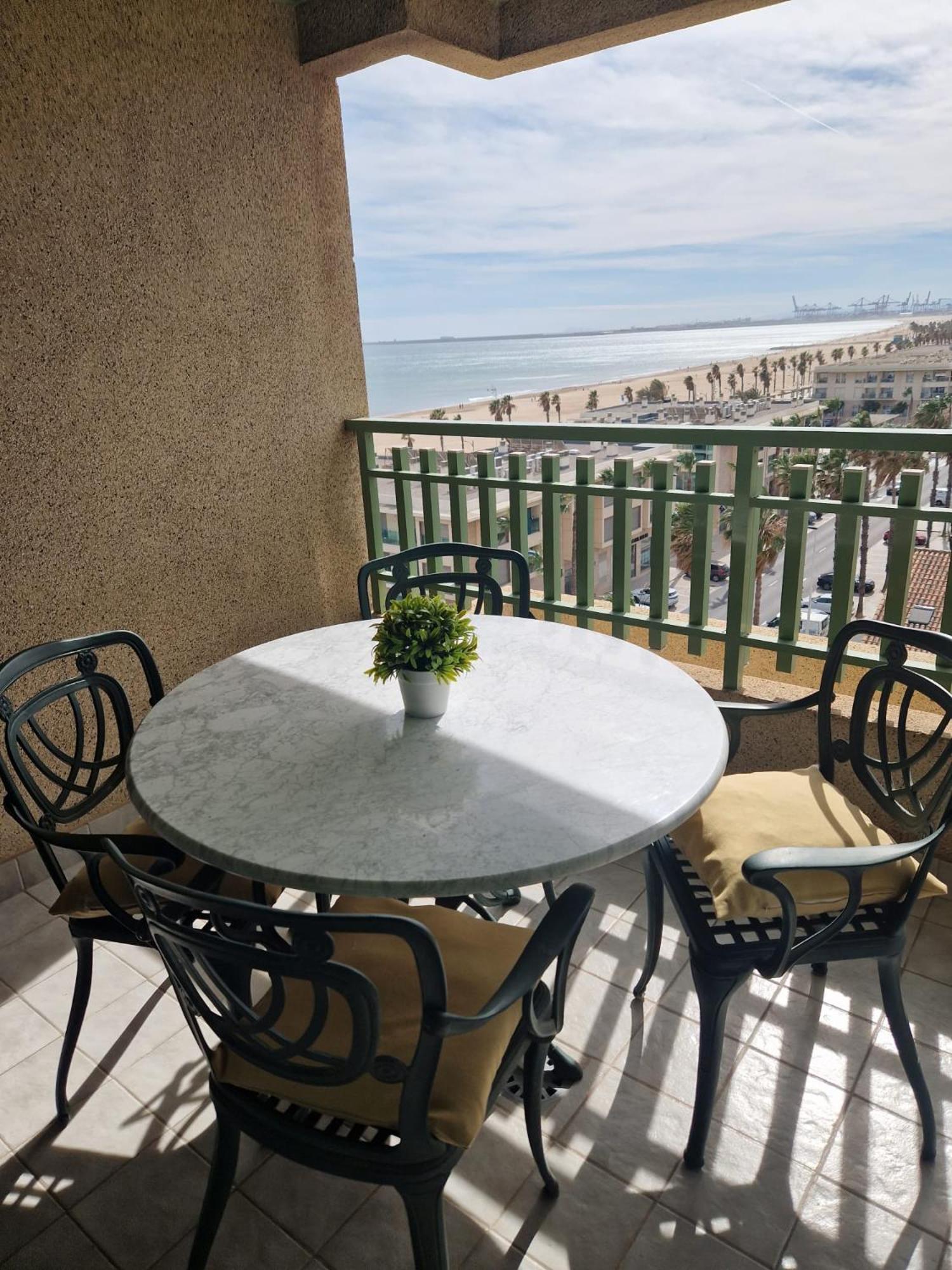 Apartamento Primera Linea De Playa Patacona Valencia Exterior foto